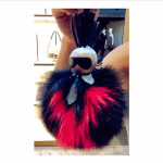 Fendi Black/Pink Karlito Charm - Fall 2015