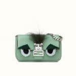 Fendi Green Monster Micro Baguette Bag
