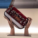 Fendi Red/White Embellished 3Baguette Bag - Fall 2015