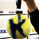 Fendi Yellow Karlito Charm - Fall 2015