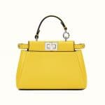 Fendi Yellow Micro Peekaboo Bag