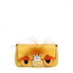 Fendi Yellow Monster Micro Baguette Bag