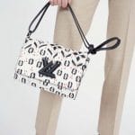 Louis Vuitton Black/White Printed Twist Bag