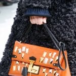 Louis Vuitton Orange Embellished Flap Bag - Fall 2015 Runway