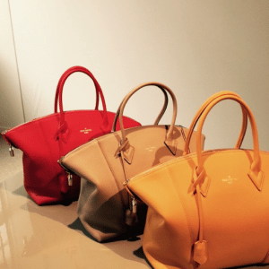 Louis Vuitton Red/Beige/Yellow Soft Lockit Bags - Pre-Fall 2015