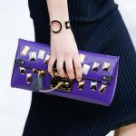 Louis Vuitton Violet Embellished Clutch Bag - Fall 2015 Runway