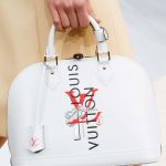 Louis Vuitton White Printed Alma Bag - Fall 2015 Runway