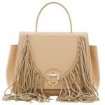 Paula Cademartori Beige Fringed Top Handle Bag - Fall 2015