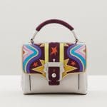 Paula Cademartori Beige Multicolor with Stars Print Dun Dun Bag - Fall 2015