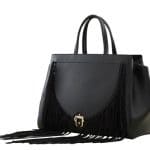 Paula Cademartori Black Fringed Tote Bag - Fall 2015