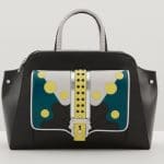 Paula Cademartori Black Multicolor with Polkadots Top Handle Bag - Fall 2015