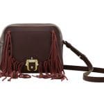 Paula Cademartori Burgundy Fringed Camera Case Bag - Fall 2015