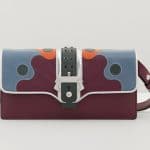 Paula Cademartori Burgundy/Blue/Orange Flap Bag - Fall 2015