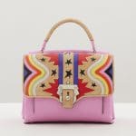 Paula Cademartori Pink Multicolor with Stars Print Faye Bag - Fall 2015