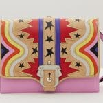 Paula Cademartori Pink Multicolor with Stars Print Tatiana Bag - Fall 2015