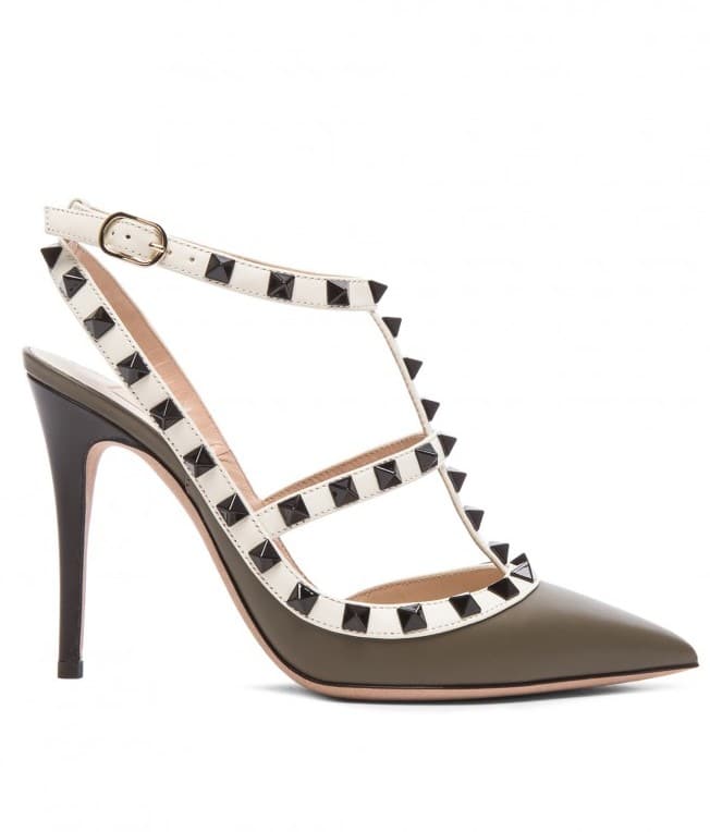 Valentino 100mm Rockstud Slinback