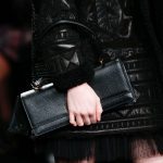 Valentino Black Clutch Bag with Handle - Fall 2015 Runway
