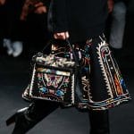 Valentino Black Multicolor Embroidered Top Handle Bag 2 - Fall 2015 Runway