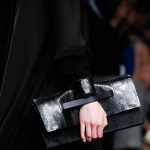 Valentino Black Python Mime Clutch Bag - Fall 2015 Runway