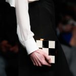 Valentino Black/White Checkered Box Clutch Bag - Fall 2015 Runway