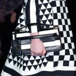 Valentino Black/White Striped Clutch Bag - Fall 2015 Runway