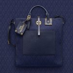 Valentino Dark Blue Eye On You Viva Valentino Vertical Tote Bag