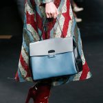 Valentino Grey/Blue/Black Mime Top Handle Bag - Fall 2015 Runway