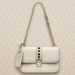 Valentino Ivory Viva Valentino Lock Flap Medium Bag