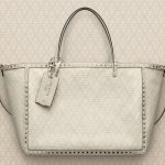 Valentino Ivory Viva Valentino Rockstud Double Medium Tote Bag