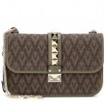 Valentino Military Green Viva Valentino Lock Flap Medium Bag