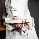 Valentino White Clutch Bag with Strap - Fall 2015 Runway