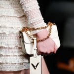 Valentino White with Gold Chain Strap Flap Bag - Fall 2015 Runway