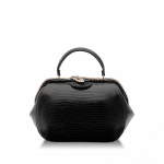 Bulgari Black Lizard Serpenti Hypnotic Top Handle Mini Bag