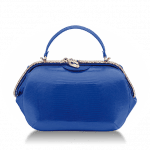 Bulgari Blue Lizard/Calf Serpenti Hypnotic Top Handle Medium Bag