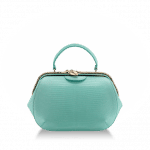 Bulgari Light Blue Jade Lizard Serpenti Hypnotic Top Handle Mini Bag