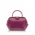 Bulgari Raspberry Pink Lizard Serpenti Hypnotic Top Handle Mini Bag