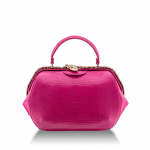 Bulgari Red Currant Lizard Serpenti Hypnotic Top Handle Small Bag