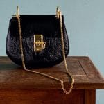 Chloe Black Drew Python and Calfskin Bag