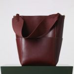 Celine Burgundy Sangle Seau Bag