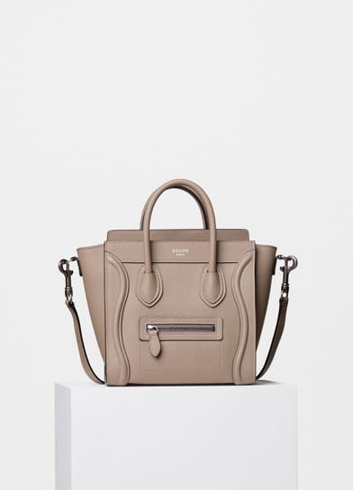 Céline Nano Luggage Tote in Beige/Black/Blue — UFO No More