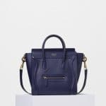 Celine Ink Smooth Calfskin Nano Luggage Bag