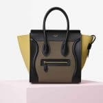 Celine Multicolor Baby Grained Calfskin and Nubuck Micro Luggage Bag