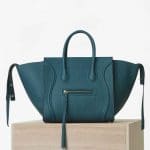 Celine Peacock Baby Grained Calfskin Medium Luggage Phantom Bag