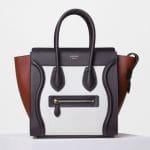 Celine Tri-Color Smooth Calfskin Micro Luggage Bag