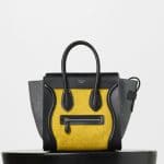 Celine Tri-color Felt and Lambskin Micro Luggage Bag