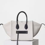 Celine White Washed Canvas Medium Luggage Phantom Bag