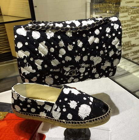 Chanel Paint Splatter Print from Spring/Summer 2015 Collection