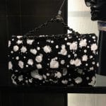 Chanel Black/White Paint Splatter Print Classic Flap Bag 1