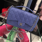 Chanel Violet Elaphe Easy Carry Large Bag