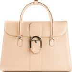 Delvaux Beige Brillant Double Poignée Bag